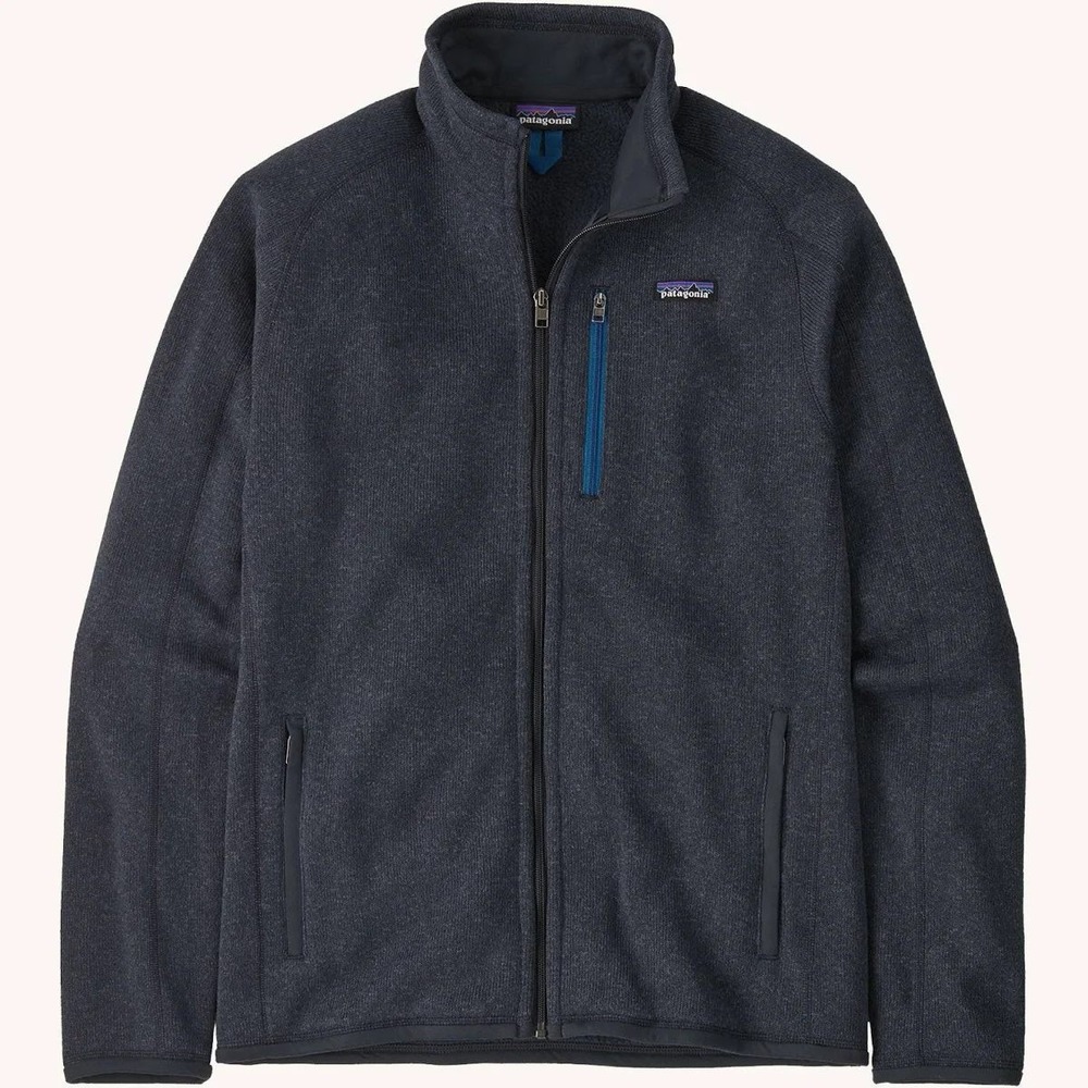 Patagonia Men's Better Sweater Jacket Fleece Full Zip Pitch Blue S New With Tags
